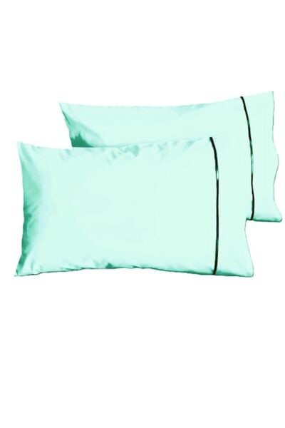 Casa Bucuriei Set of 2 Pillowcases with Piping, 40 cm x 80 cm,