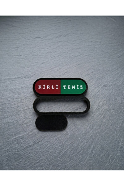 Filkorium3D Çamaşır Makinesi Temiz/Kirli Göstergesi – Kaydırmalı Kapaklı, Çif...