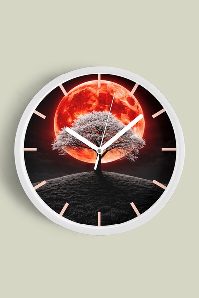 JHAAR Αφηρημένο - Μποέμ - Φύση - Μοντέρνο ρολόι τοίχου με θέα στη θάλασσα - 4...