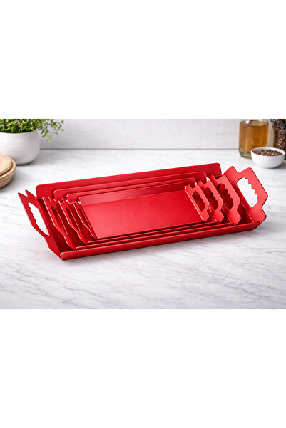 ECOSTAR FoldingLife 4 Lü (54x33CM,42x28CM,38x23CM,30x19CM)Metal Yemek-Çay-Kah...