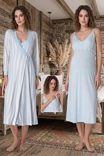 lohusahamile Σετ νυχτικών εγκυμοσύνης με λειτουργία θηλασμού, με λουράκια και...