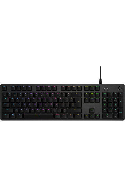 logitech Tastatură mecanică de gaming G512 RGB Lightsync, Switch GX Brown, Ne...