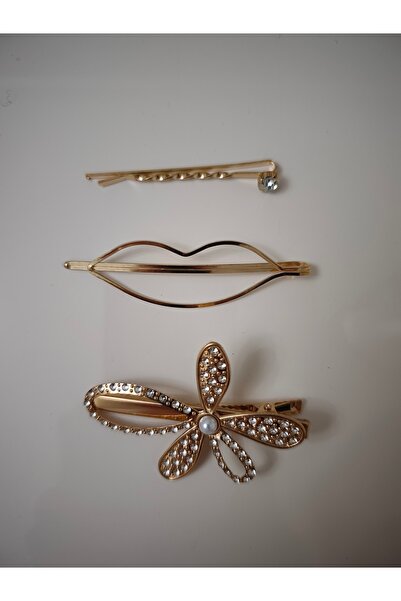 Nsk Textile Boutique Set of 3 Luxury Gold Buckles |   Models with Stone Flowe...