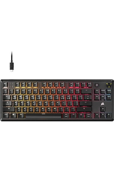 Corsair Tastatura Gaming K70 Core TKL, RGB, MLX Red V2, Linear Switch, Mecani...