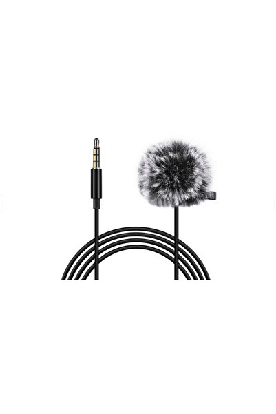 PULUZ Microfon lavaliera PU424 - 1.5m, mufa jack 3,5 mm