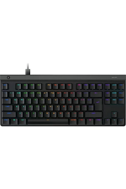 logitech Tastatura mecanica gaming G515 TKL, Cu cablu, Tactile, RGB, Negru, 9...