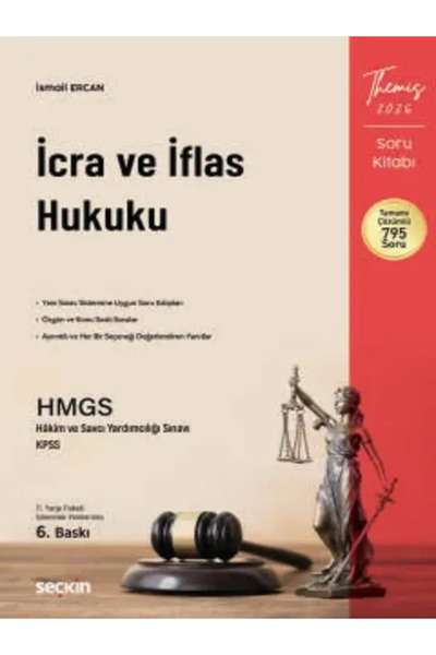 Seçkin Yayıncılık THEMIS – İcra ve İflas Hukuku Soru Kitabı İsmail Ercan