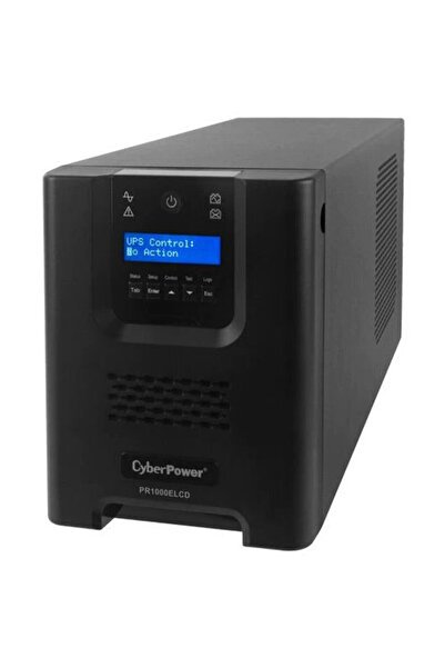 Cyber UPS Power PR1000ELCD, 1000 VA, 900 W, AVR, Afișaj LCD, Line Interactive