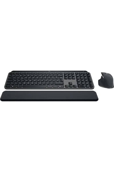 logitech Set tastatura si mouse MX Keys S Combo pentru Mac, grafit, design er...