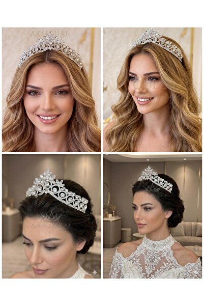 QUEEN AKSESUAR Πολυτελής σχεδιασμός, σειρά Regalia Aurelia, τριγωνική κορώνα ...