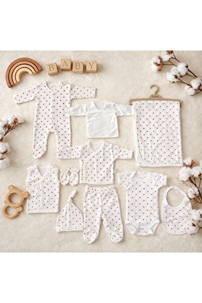 Heianmono Kids 10-Piece Newborn Hospital Release Baby Set (100% Cotton)