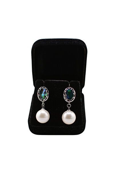 OEM Earrings with pearl and iridescent insert – sophisticated elegance