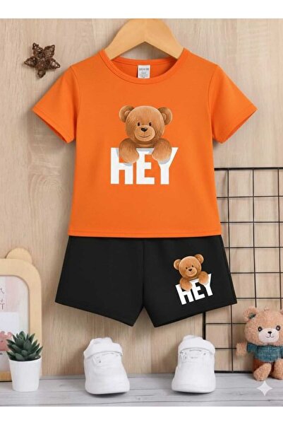 Nice Clothes ΚΑΛΟΚΑΙΡΙΝΟ ΠΑΙΔΙΚΟ ΣΕΤ ΜΠΛΟΥΖΑΚΙ-ΣΟΡΤΣ UNISEX (HEYY PRINT)