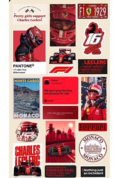 Limitless Design Charles Leclerc Ferrari Poster – Monaco & F1 Themed Wall Dec...