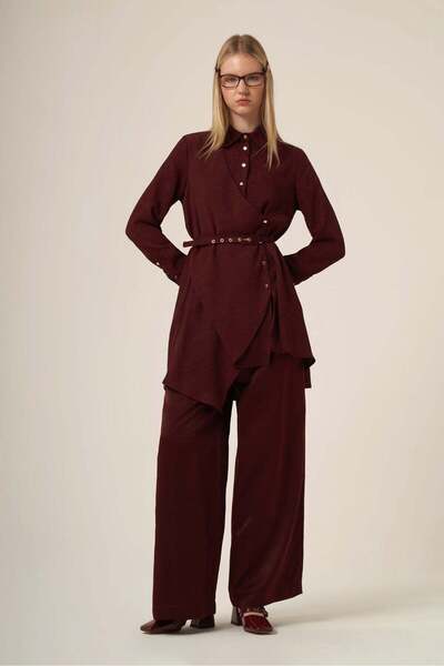 FTZ WOMEN Women's Jacquard Suit Plum 31328