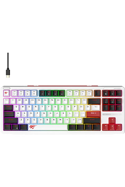 Havit KB902L gaming keyboard, wired, White-Multicolor