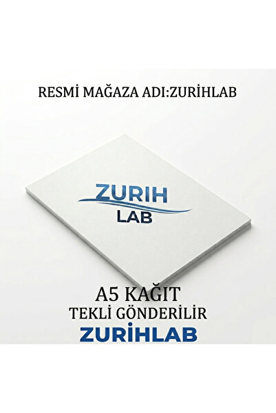 ZURIHLAB A5 Kağıdı - Tekli Gönderilir (1 Adet) - Fotokopi Kağıdı A5 - Beyaz
