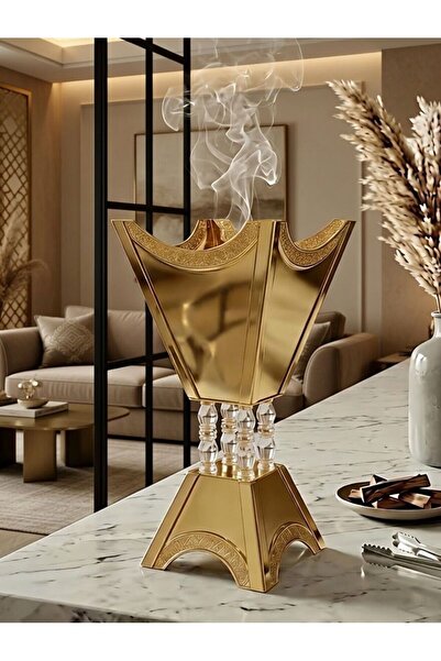Generic مبخره ذهبي لامع على قواعد اكريلك فاخره