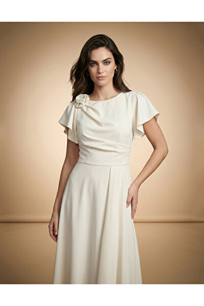 Vessmary Occasion dress VSM1055 made of triple veil