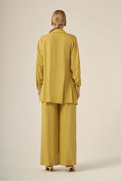 FTZ WOMEN Women's Waist Tie Selin Suit Yellow 31322