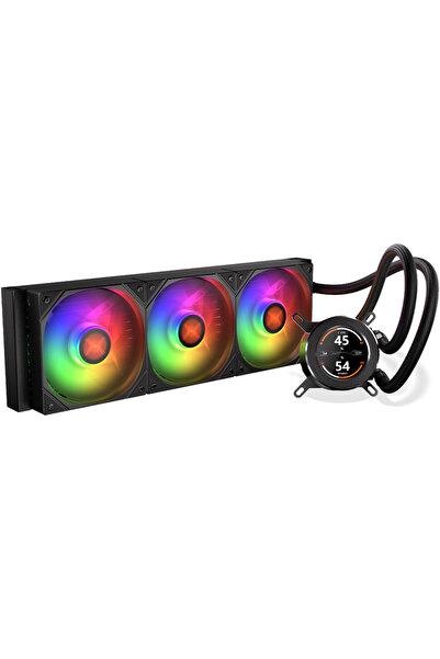 Krux Cooler Procesor HydroGlance 360 ARGB LCD 1800RPM Negru