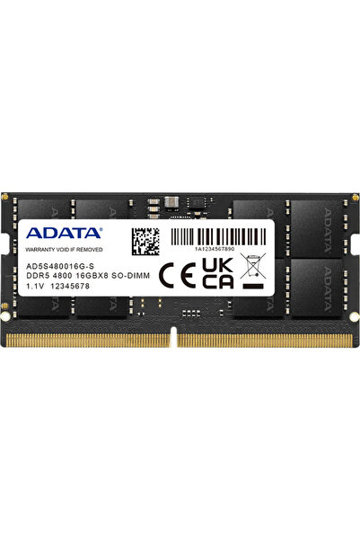 Adata 16GB DDR5 4800MHz CL40 SODIMM Μονάδα RAM για Laptop