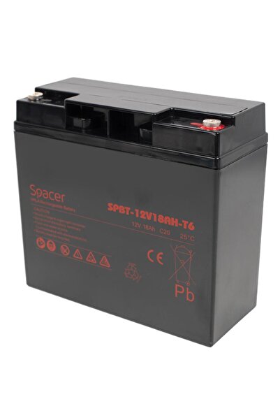 Spacer Батерия за UPS 12V 18Ah, Черна