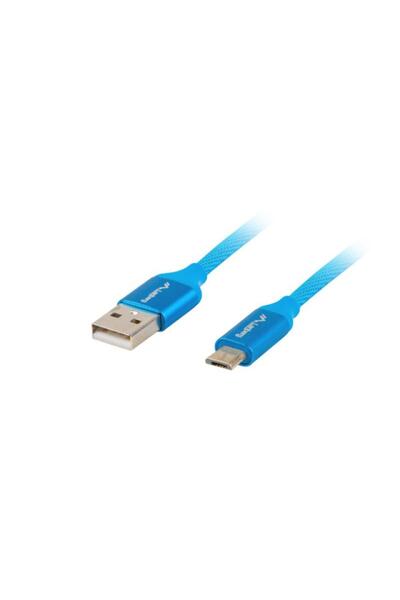 Lanberg Καλώδιο USB Micro(M) USB-A 2.0 1M Albs