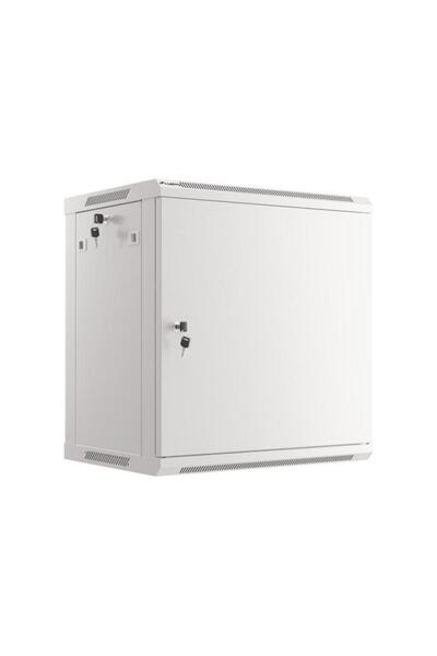 Lanberg Dulap rack de perete de 19 inch, 12U, 600x450 mm, demontabil, cu ușă ...