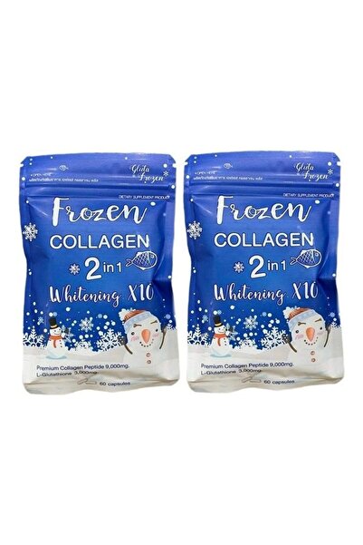 Gluta Frozen كولاجين 2 في 1 للتبييض x10 (عبوة من قطعتين)