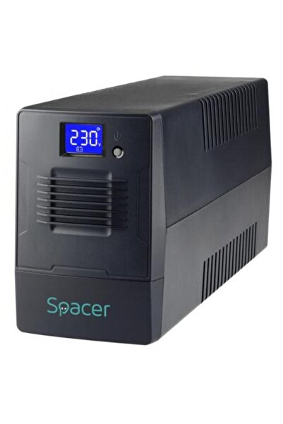 Spacer UPS Line-Interactive 600VA/360W LCD AVR USB 2x Schuko