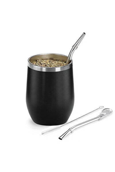 Tea Escape Paslanmaz Çelik Kalebasa Bombilla Seti– Mate ve Bitki Çayları İçin...