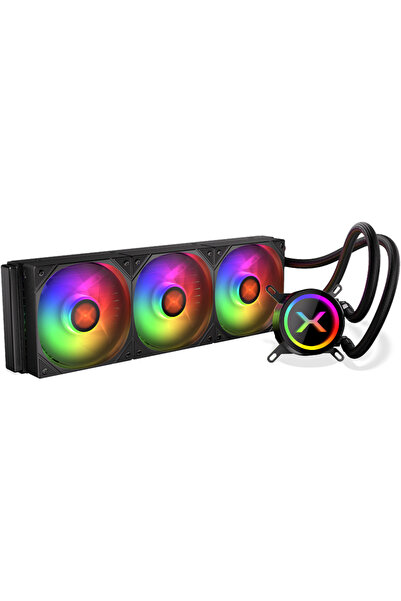 Krux HydroX 360 ARGB cooling cooler set, 3 120mm fans, black, dimensions 120x...