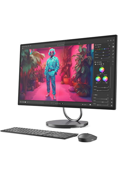 LENOVO Sistem PC All-In-One, Yoga AIO 32ILL10, 31.5 inch UHD IPS, Procesor In...