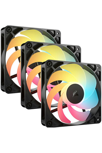 Corsair Ventilatoare Carcasa RS120-R Reverse, ARGB, 3x 120mm, Negru