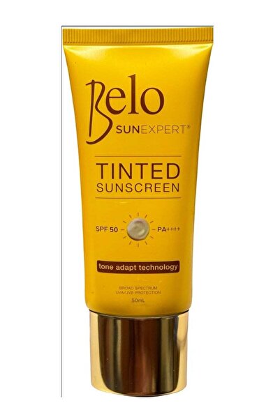 Belo واقي شمس ملون من SUN EXPERT (تقنية التكيف اللوني) 50 مل مع عامل حماية من...