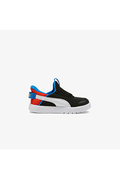 Puma Courtflex V3 Sliptech Çocuk Siyah Spor Ayakkabı