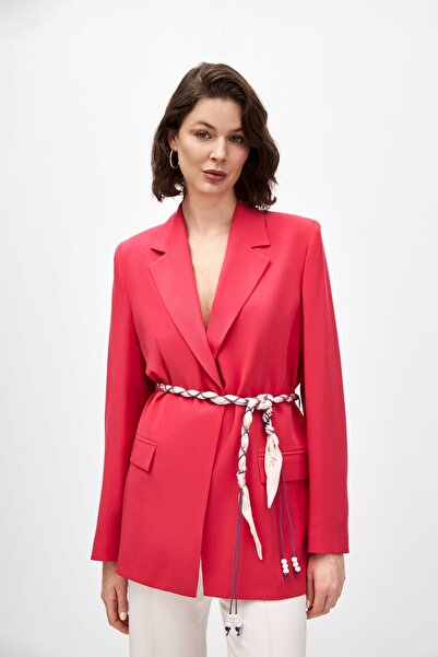 shnwomen Fularlı Blazer Ceket
