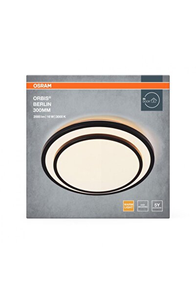 Osram Plafonieră LED Orbis Berlin 300 16W 2000 lm 3000K 30 cm Negru