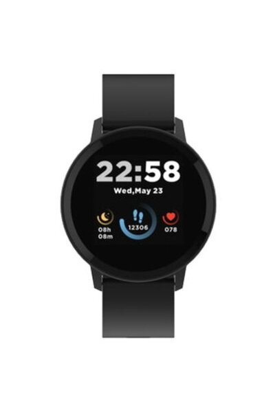 CANYON Smartwatch Lollypop SW-63, ecran tactil complet IPS de 1.3 ", Negru