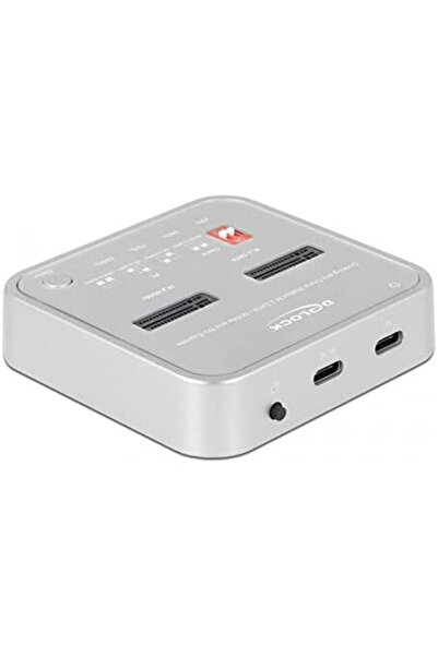 DELOCK USB 3.0 M.2 NVMe/M.2 SATA/SD docking and cloning station, docking stat...