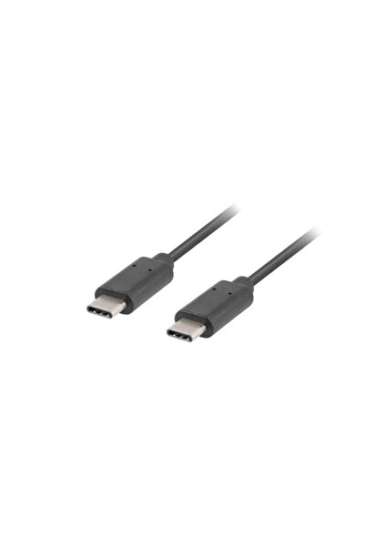 Lanberg Καλώδιο USB-C Αρσενικό/Αρσενικό 2.0 1 μ. Μαύρο