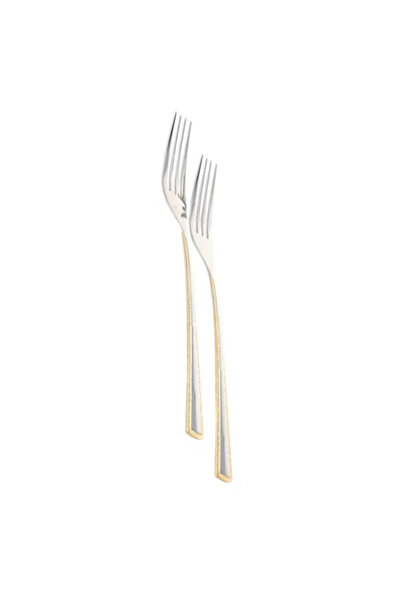 Not specified Set of 6 silver and gold forks