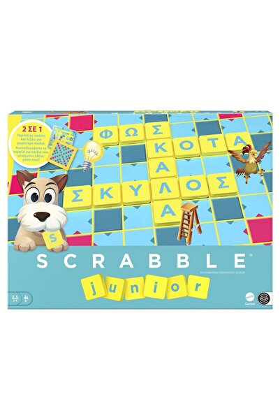 mattel Scrabble Junior Παιχνίδι 2 σε 1 στην Ελληνική Γλώσσα