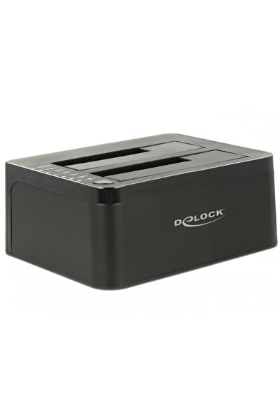 DELOCK Dual Docking Station SATA HDD/SSD la USB 3.0, Functie de Clona, 62661