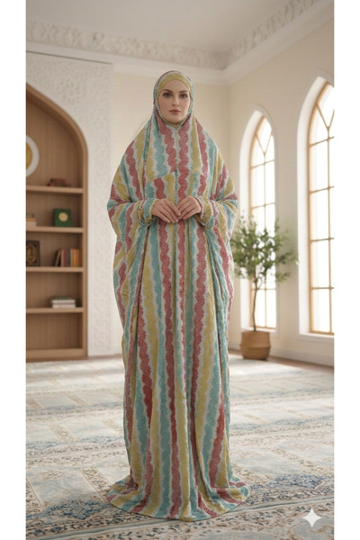 Maison Emarat لباس الصلاة / نمازي / ليب صلاح مع الخمار المتكامل