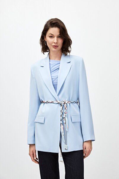 shnwomen Fularlı Blazer Ceket