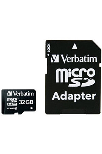 Verbatim microSDHC card 44083, 32GB class 10, with adapter