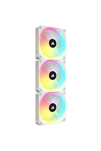 Corsair Set of 3 iCUE LINK QX120 RGB Magnetic Dome Fans, Starter Kit, 120 mm,...