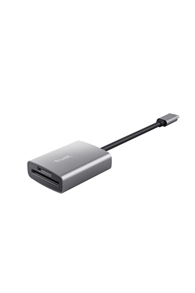 Trust Αναγνώστης καρτών USB-C Dalyx Fast, Γκρι